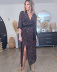 Robe longue marron à imprimé léopard - 𝐌𝐚𝐫𝐢𝐧𝐚𝟒𝟒𝐟𝐚𝐦𝐢𝐥𝐲