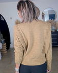 Pull beige foncé à empiècements effet superposition - 𝐌𝐚𝐫𝐢𝐧𝐚𝟒𝟒𝐟𝐚𝐦𝐢𝐥𝐲