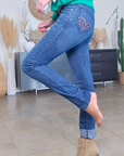 Jean bleu slim à poches fantaisies - 𝐌𝐚𝐫𝐢𝐧𝐚𝟒𝟒𝐟𝐚𝐦𝐢𝐥𝐲