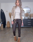 Veste cintrée à imprimé python maille sweat - 𝐌𝐚𝐫𝐢𝐧𝐚𝟒𝟒𝐟𝐚𝐦𝐢𝐥𝐲