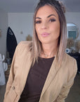 Veste cintrée beige boutons - 𝐌𝐚𝐫𝐢𝐧𝐚𝟒𝟒𝐟𝐚𝐦𝐢𝐥𝐲