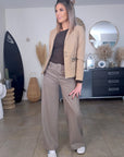Veste cintrée beige boutons - 𝐌𝐚𝐫𝐢𝐧𝐚𝟒𝟒𝐟𝐚𝐦𝐢𝐥𝐲