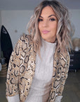 Veste cintrée à imprimé python maille sweat - 𝐌𝐚𝐫𝐢𝐧𝐚𝟒𝟒𝐟𝐚𝐦𝐢𝐥𝐲