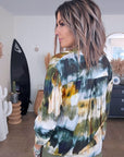Chemise tie and dye kaki et jaune - 𝐌𝐚𝐫𝐢𝐧𝐚𝟒𝟒𝐟𝐚𝐦𝐢𝐥𝐲
