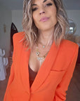 Veste chic orange - 𝐌𝐚𝐫𝐢𝐧𝐚𝟒𝟒𝐟𝐚𝐦𝐢𝐥𝐲