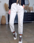 Pantalon jeeging 100% cuir coquille d'œuf - 𝐌𝐚𝐫𝐢𝐧𝐚𝟒𝟒𝐟𝐚𝐦𝐢𝐥𝐲
