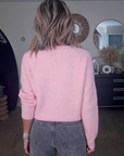Pull rose à maille chaude - 𝐌𝐚𝐫𝐢𝐧𝐚𝟒𝟒𝐟𝐚𝐦𝐢𝐥𝐲