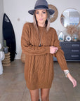 Robe pull de couleur tabac - 𝐌𝐚𝐫𝐢𝐧𝐚𝟒𝟒𝐟𝐚𝐦𝐢𝐥𝐲