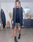 Manteau noir à clous mi-saison - 𝐌𝐚𝐫𝐢𝐧𝐚𝟒𝟒𝐟𝐚𝐦𝐢𝐥𝐲