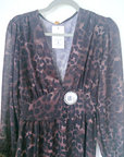 Robe longue marron à imprimé léopard - 𝐌𝐚𝐫𝐢𝐧𝐚𝟒𝟒𝐟𝐚𝐦𝐢𝐥𝐲