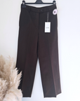 Pantalon marron à jambes larges