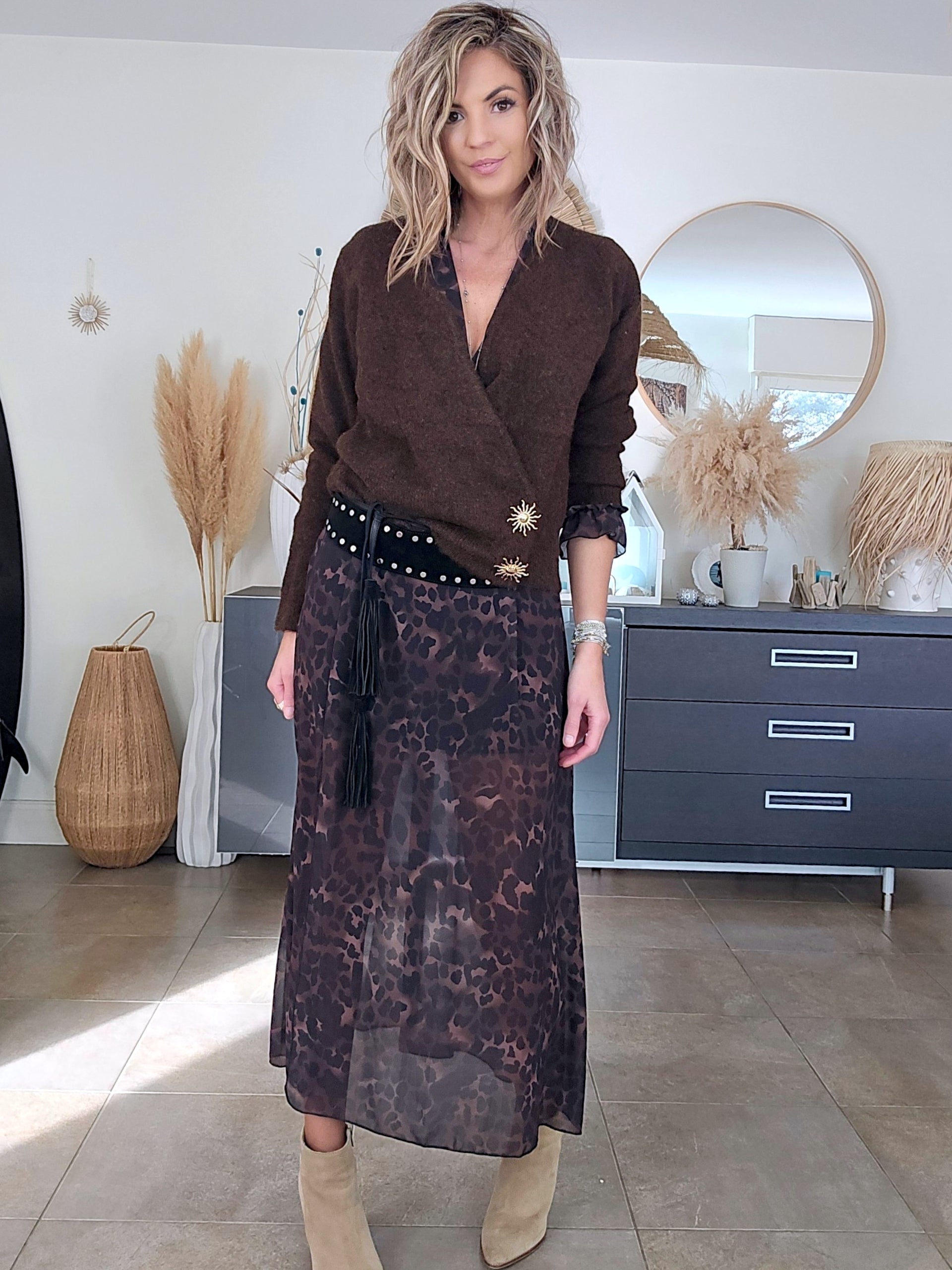 Pull cache cœur marron - 𝐌𝐚𝐫𝐢𝐧𝐚𝟒𝟒𝐟𝐚𝐦𝐢𝐥𝐲