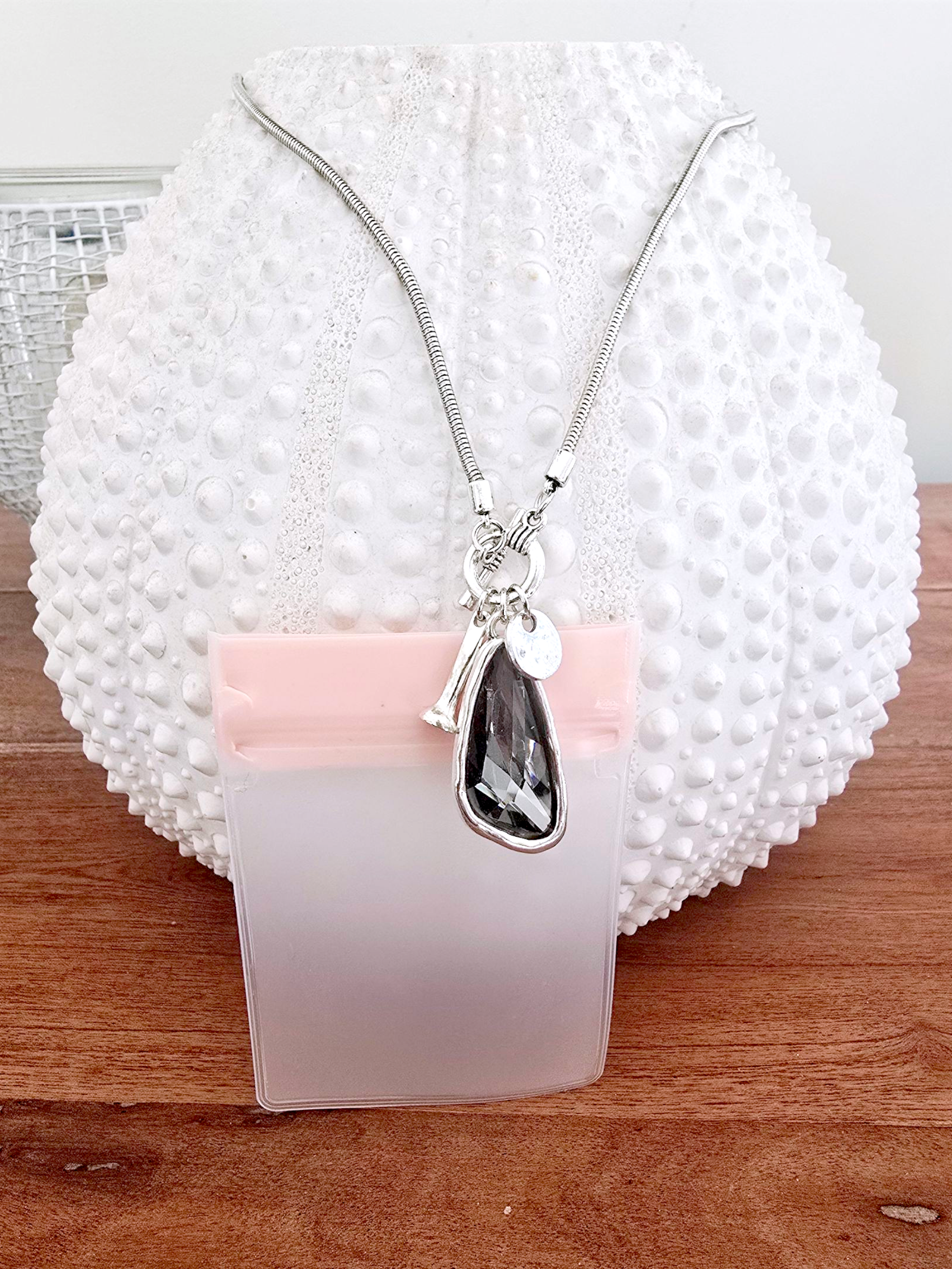 Sautoir pierre en goutte