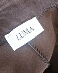 Pantalon marron à jambes larges