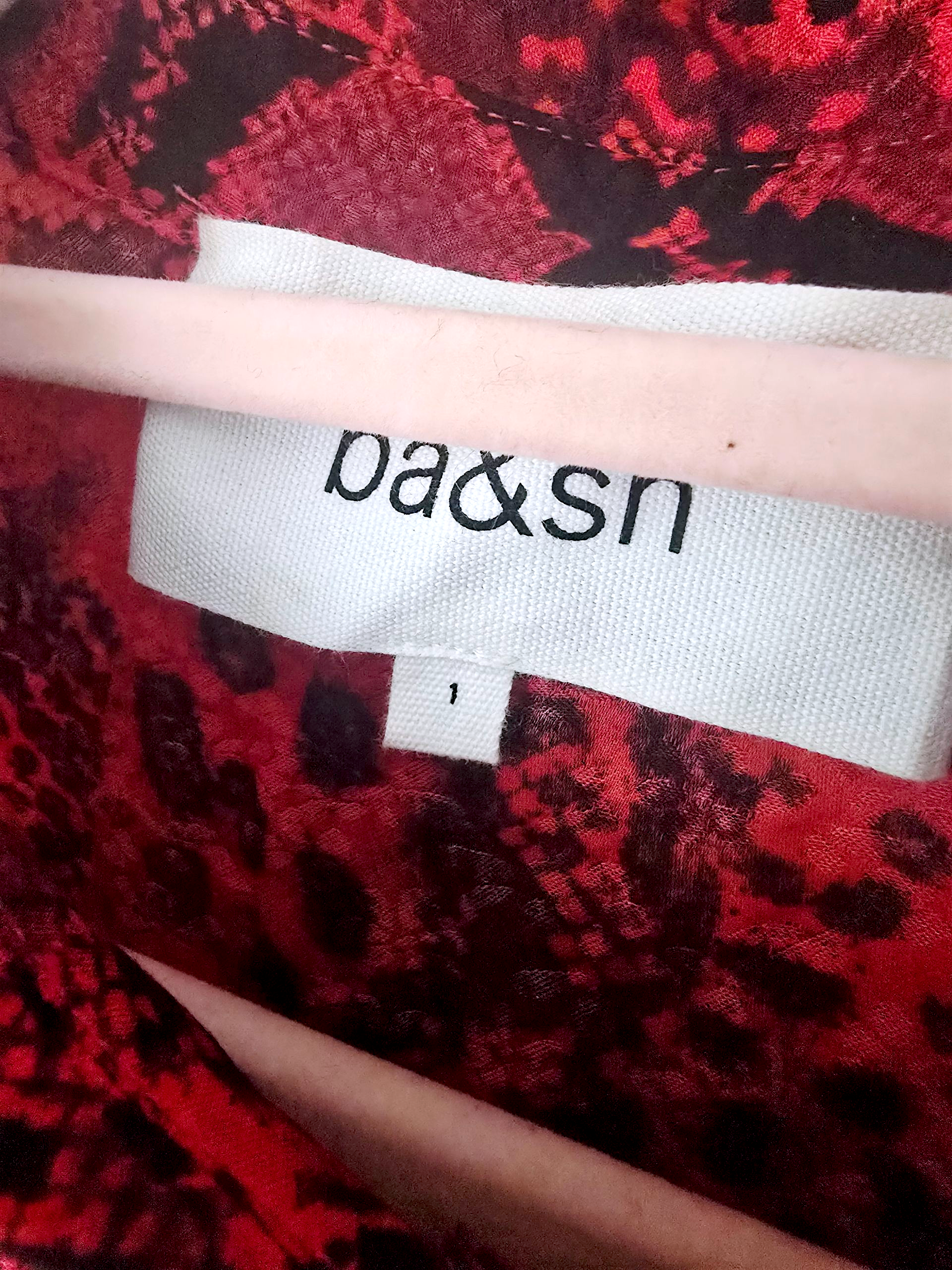 Chemise python rouge