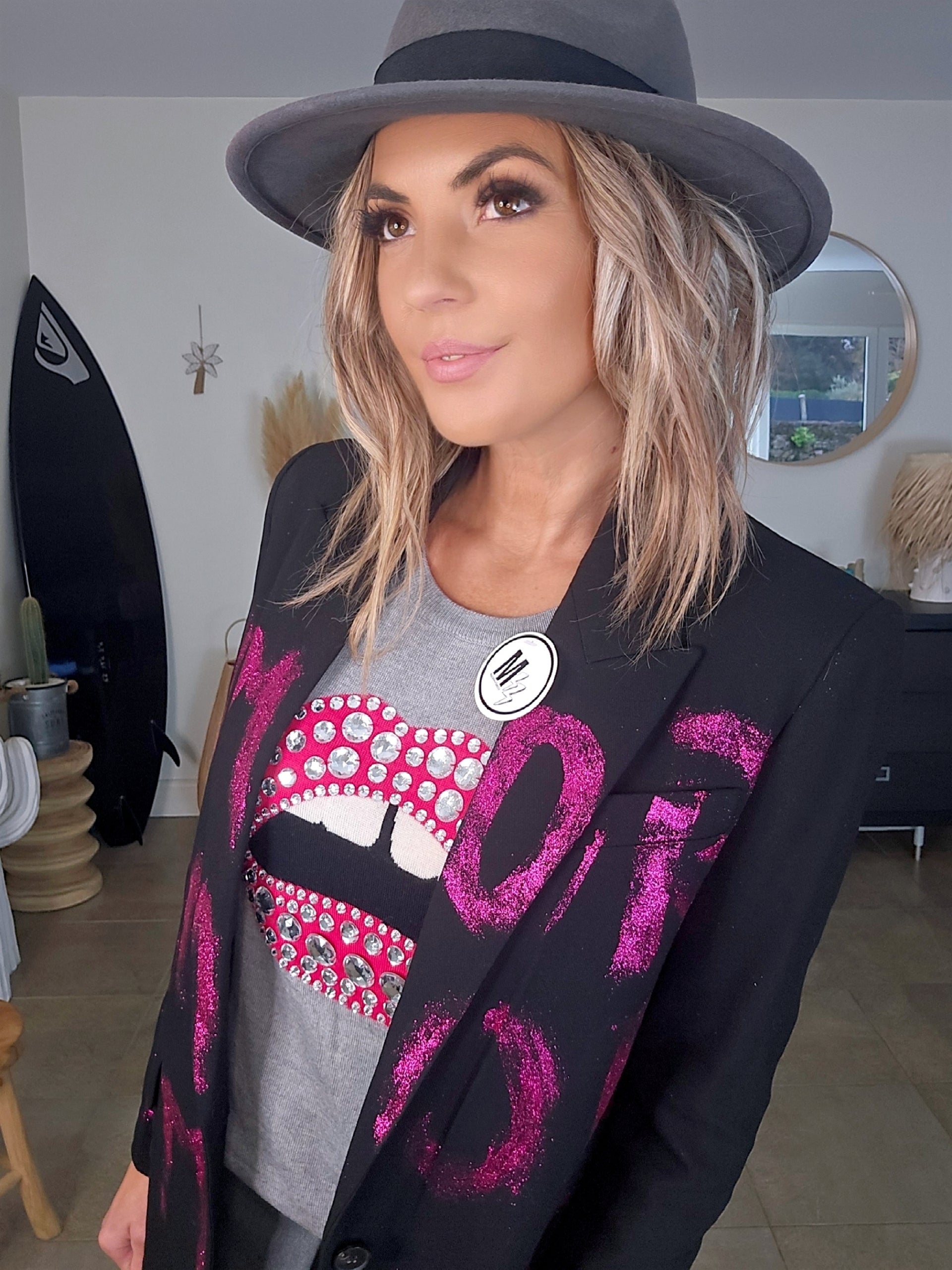 Blazer noir créateur Amor