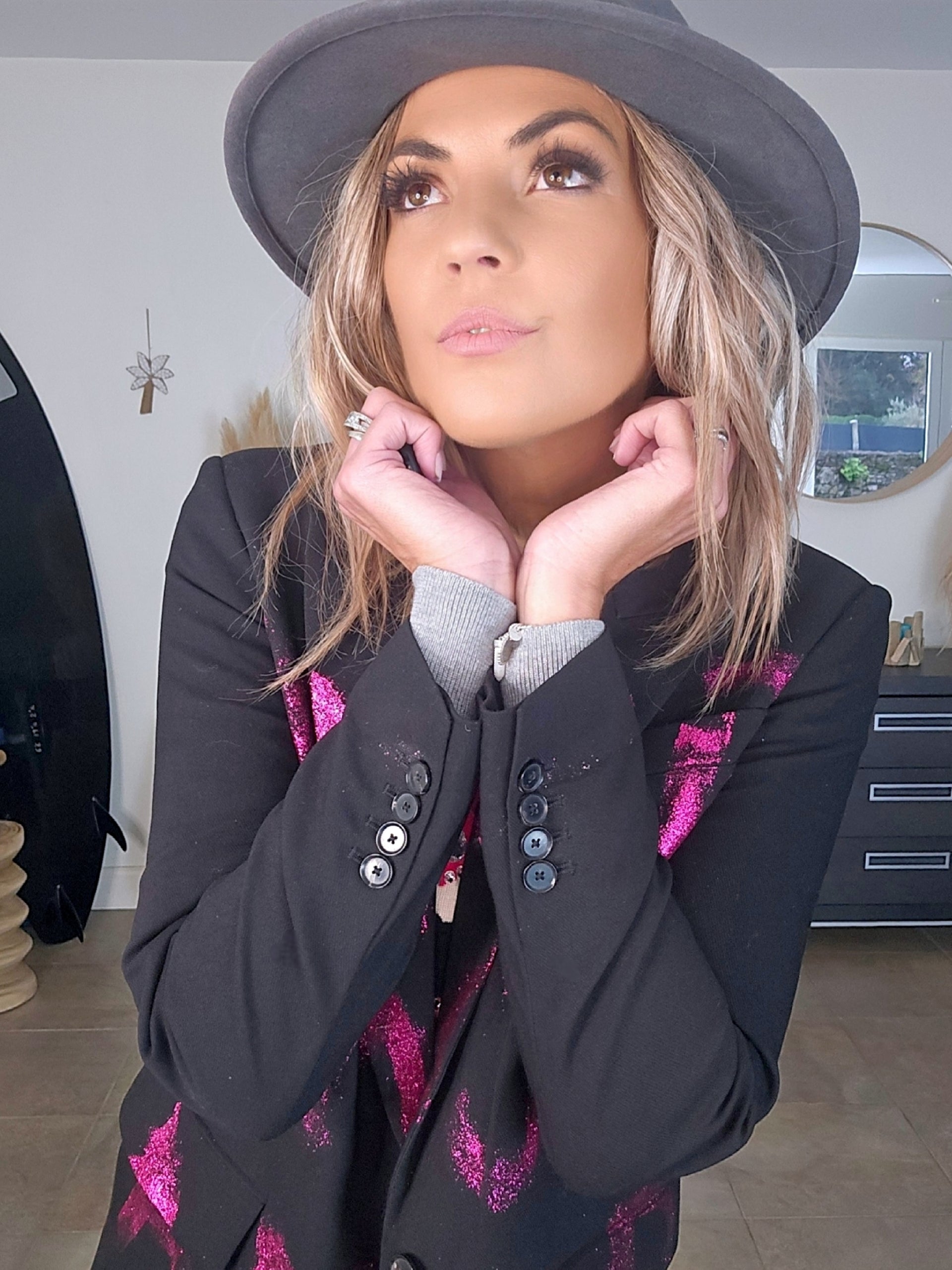 Blazer noir créateur Amor