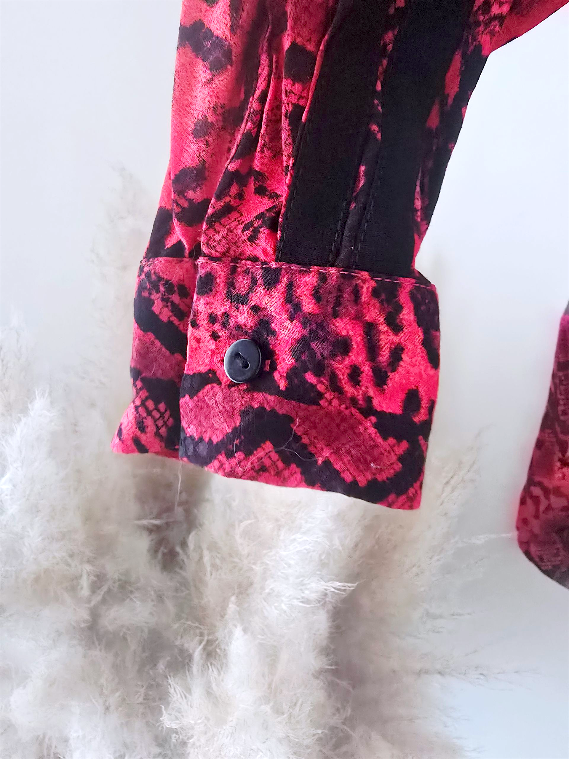 Chemise python rouge