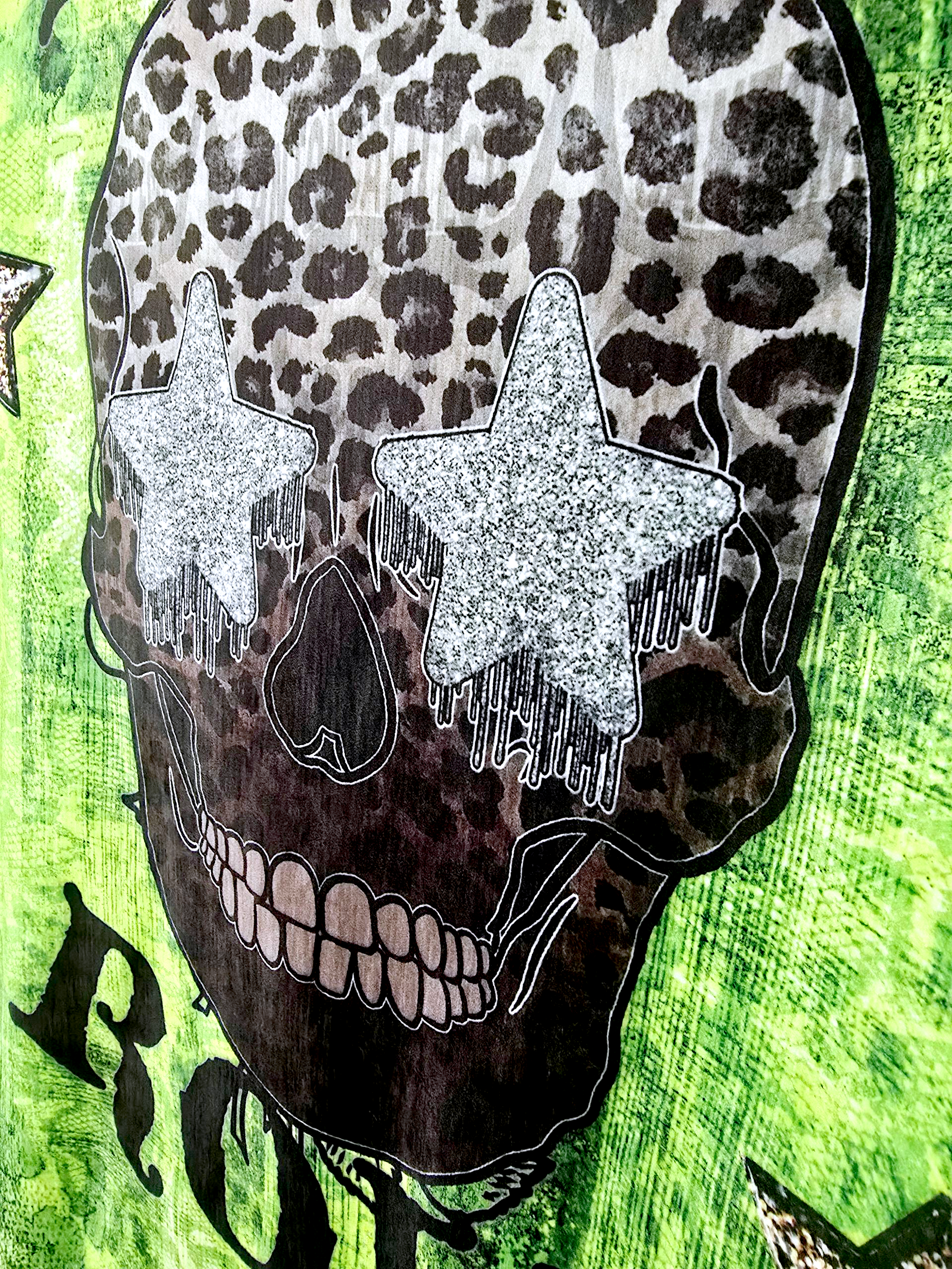 Veste anis skull léo