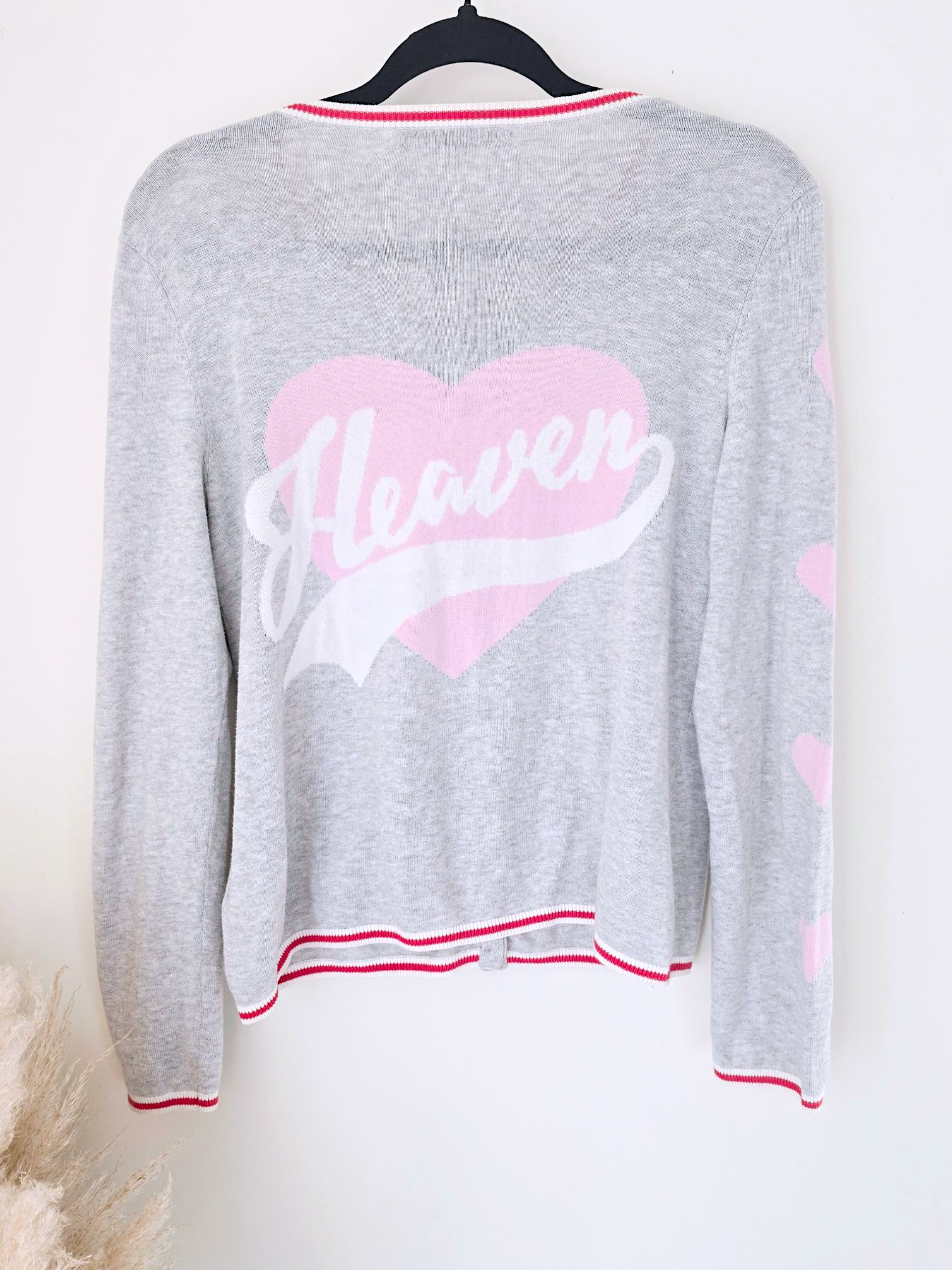 Cardigan Love gris clair