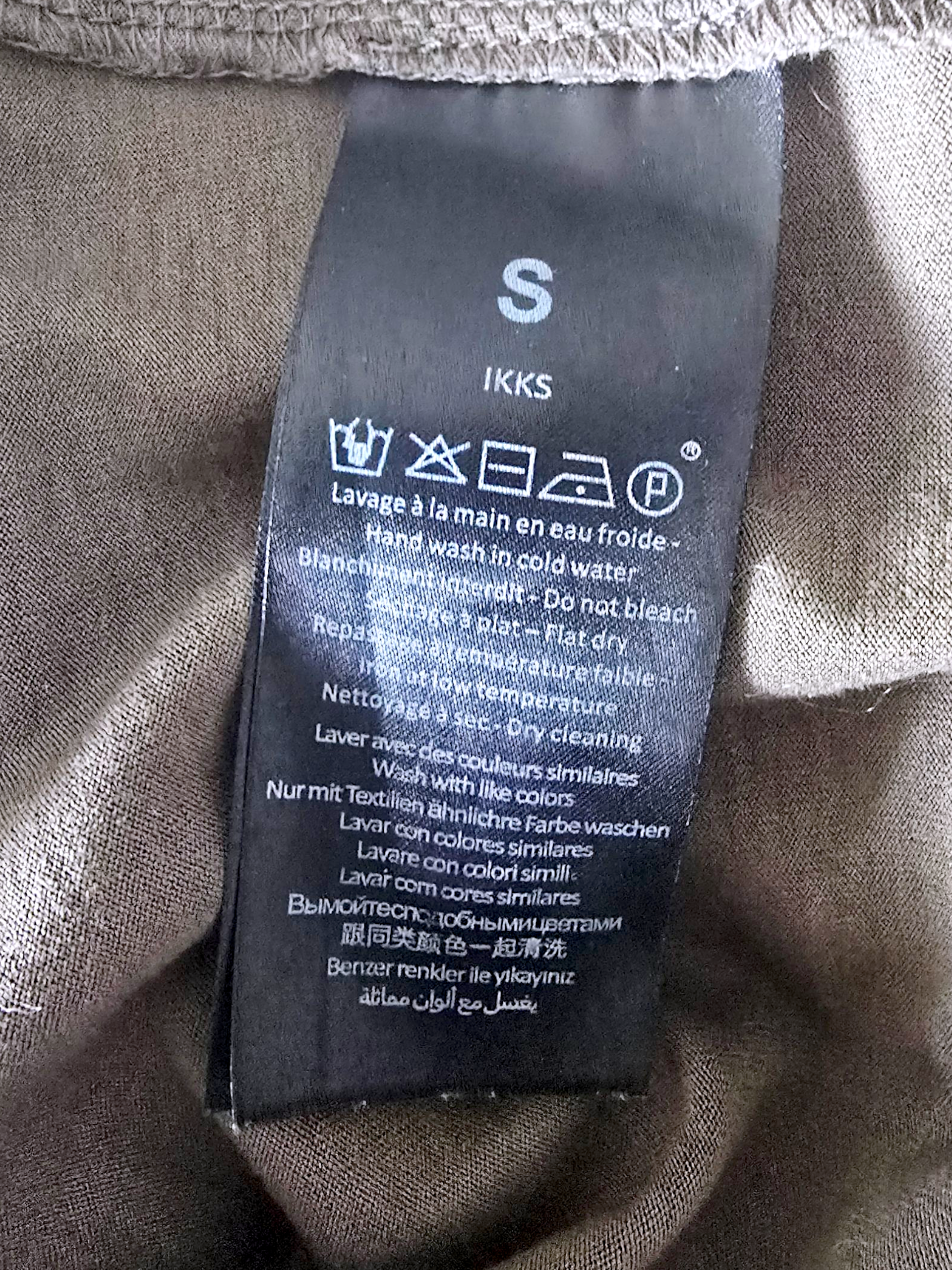 T-shirt kaki bijoux perles