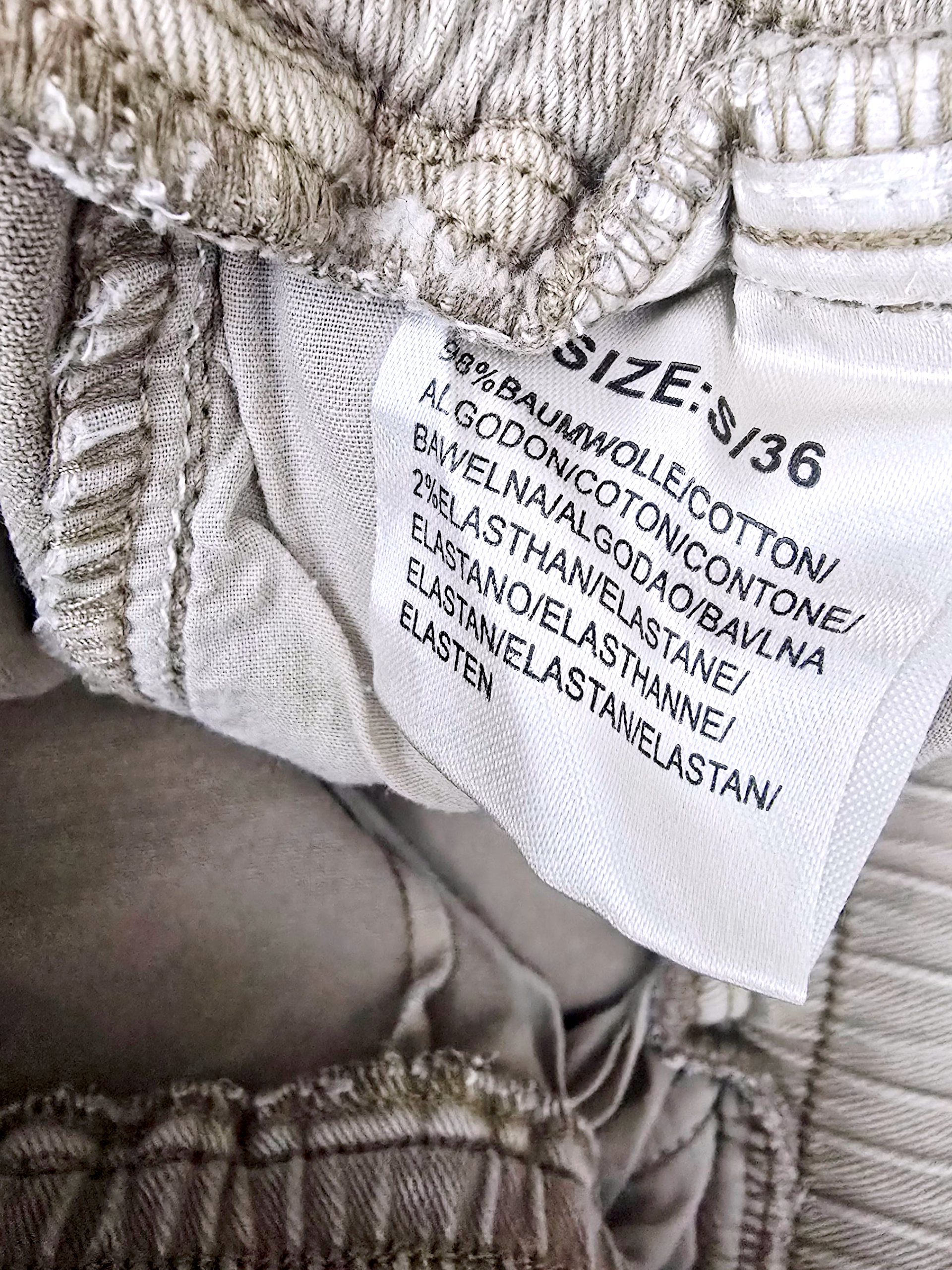 Pantalon jeeging beige