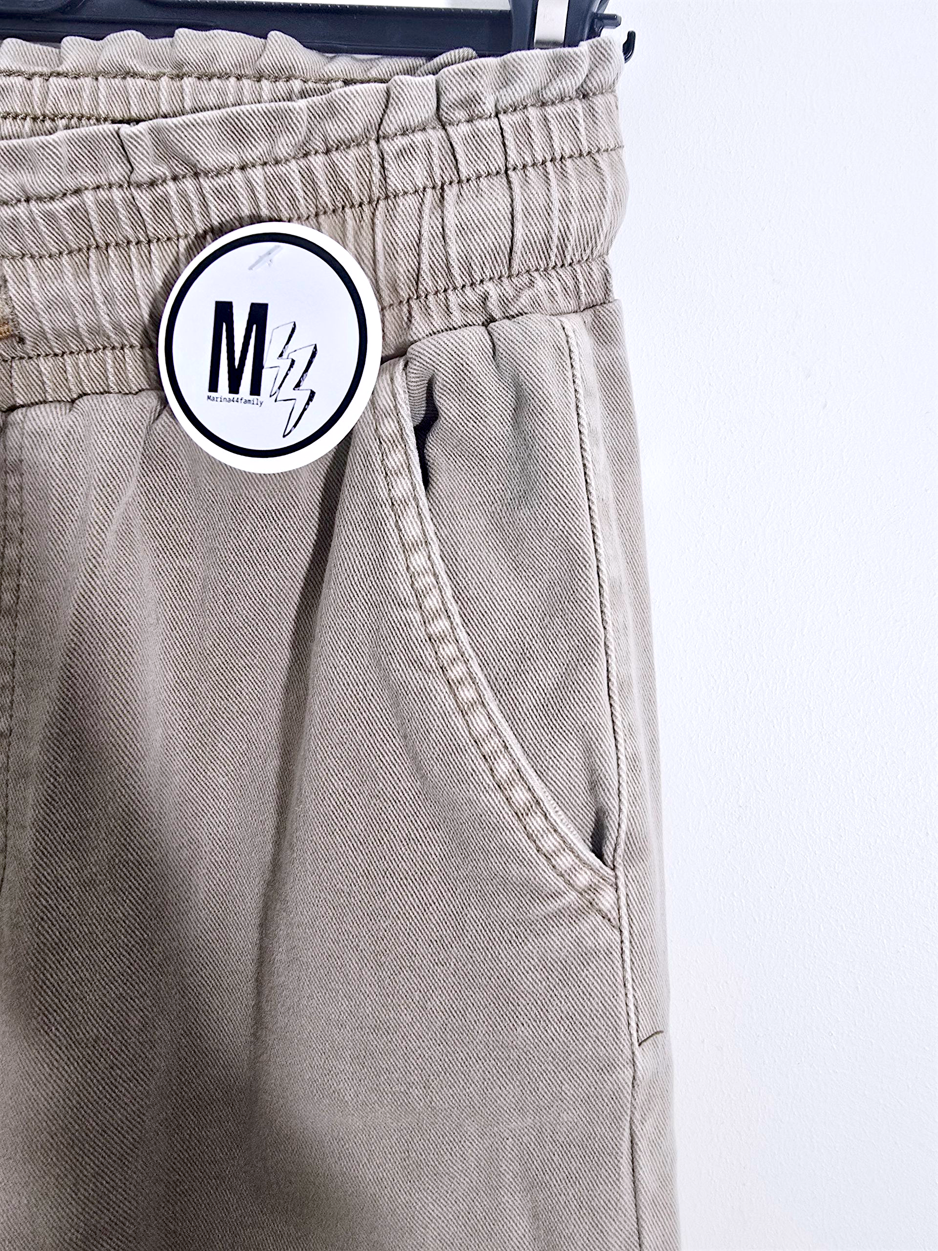 Pantalon jeeging beige