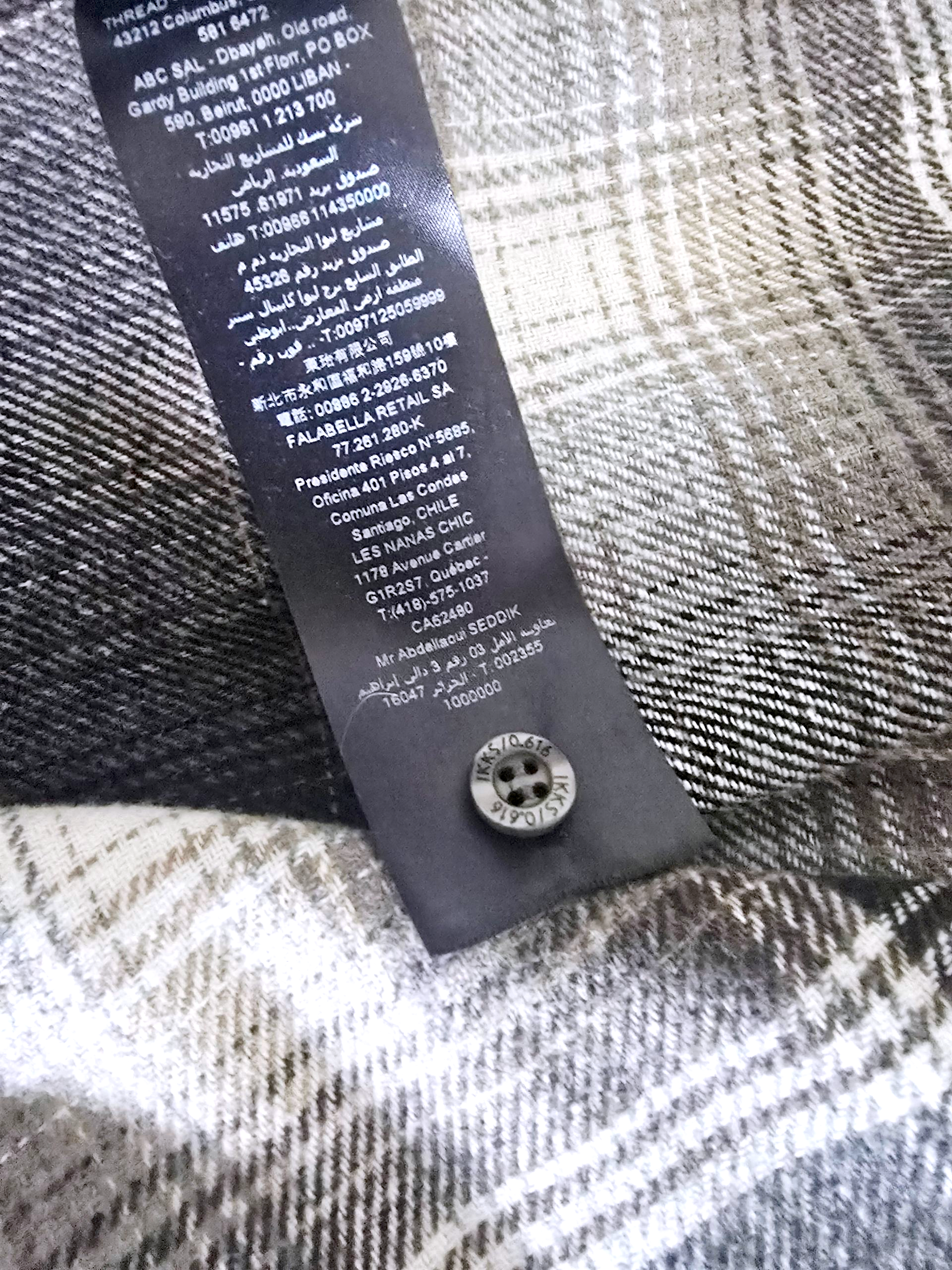 Chemise / surchemise à carreaux