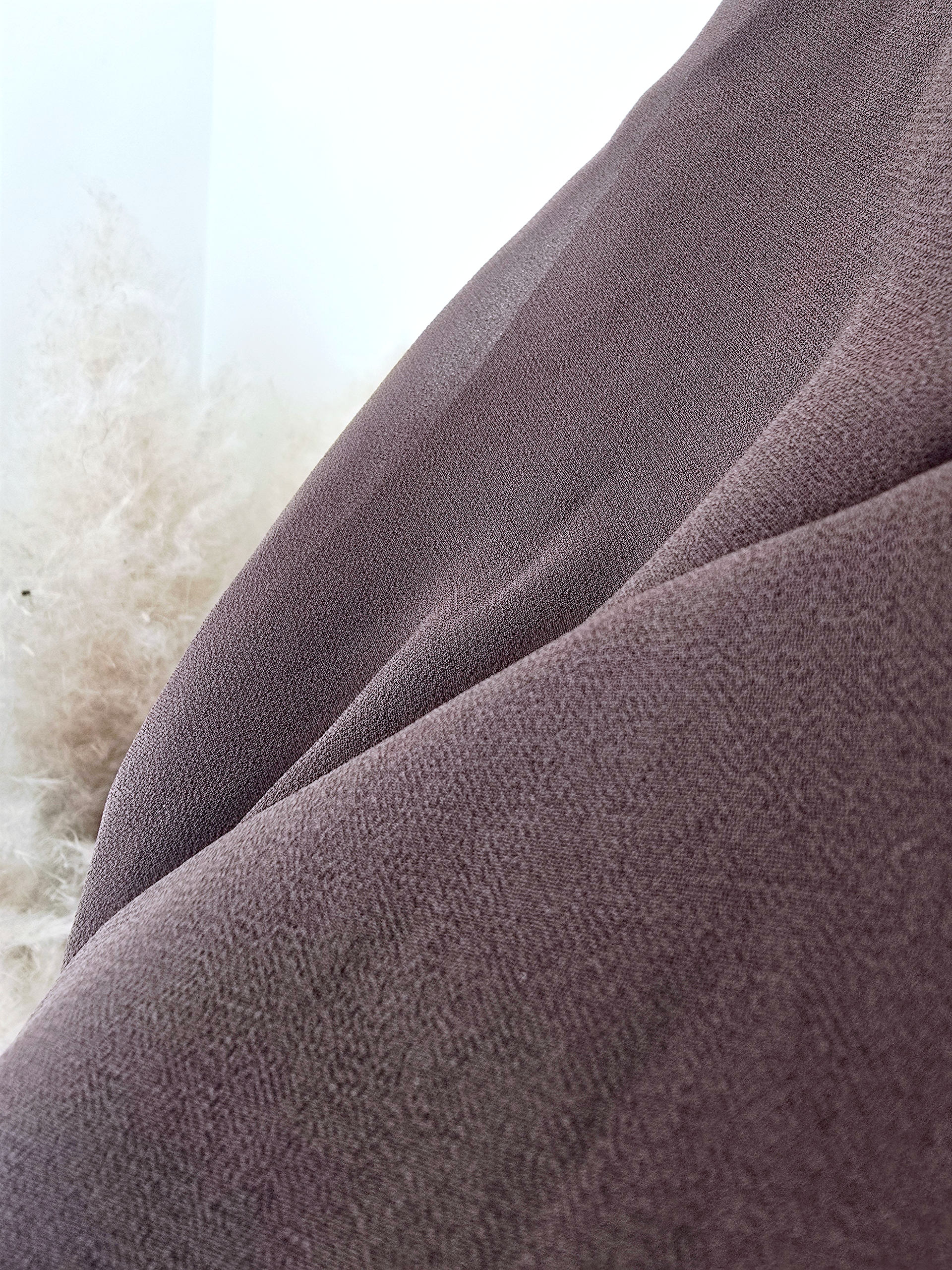 Chemise marron à volants