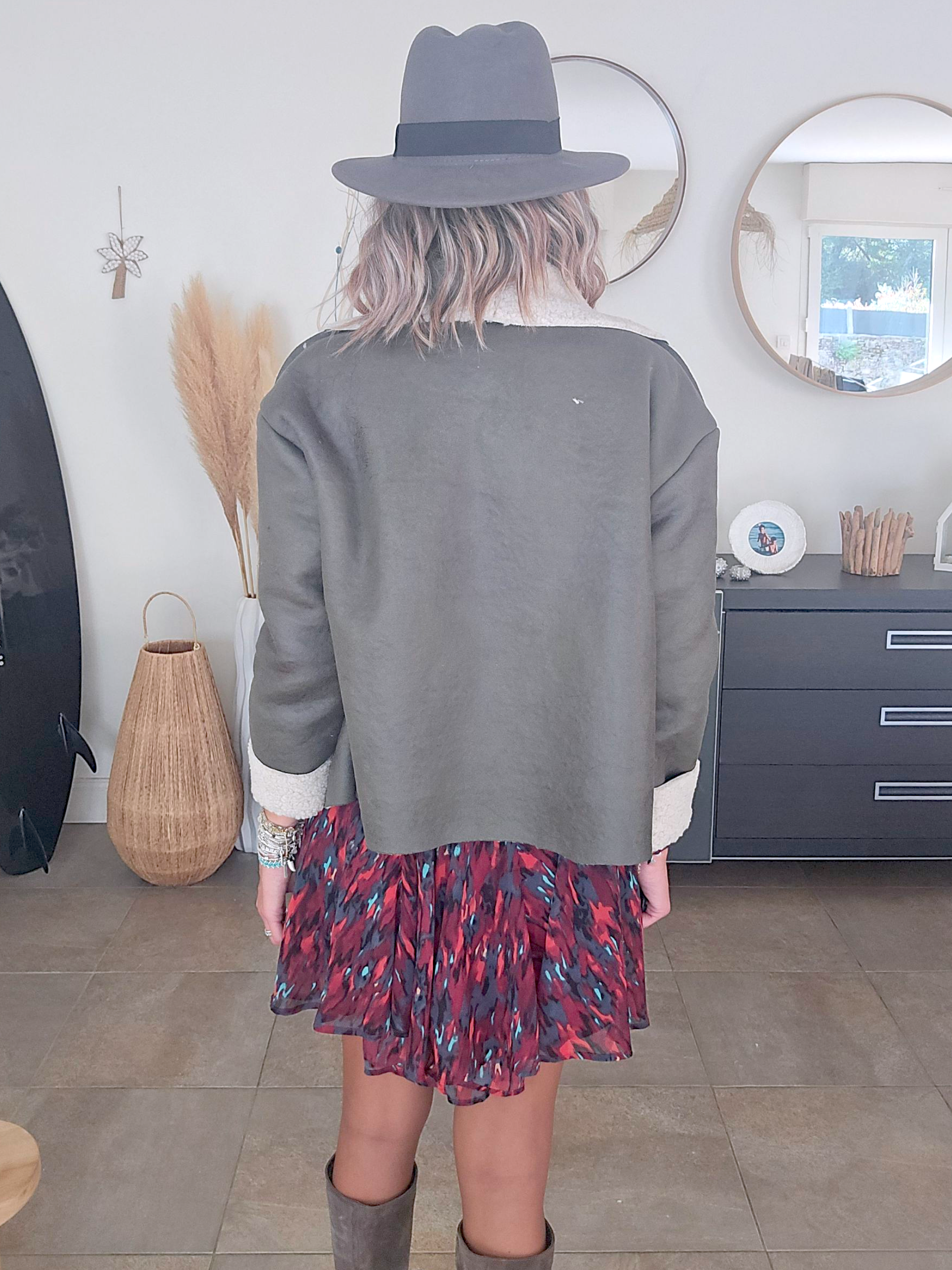 Blouson aviateur kaki