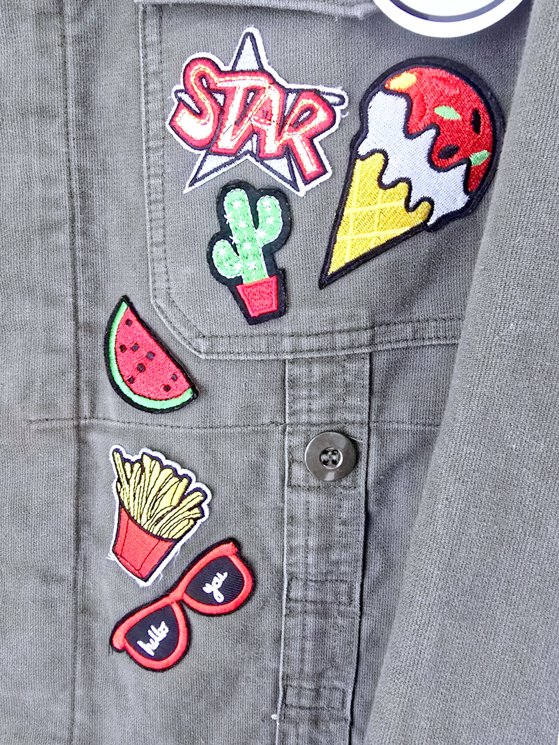 Saharienne créateur peinte à la main