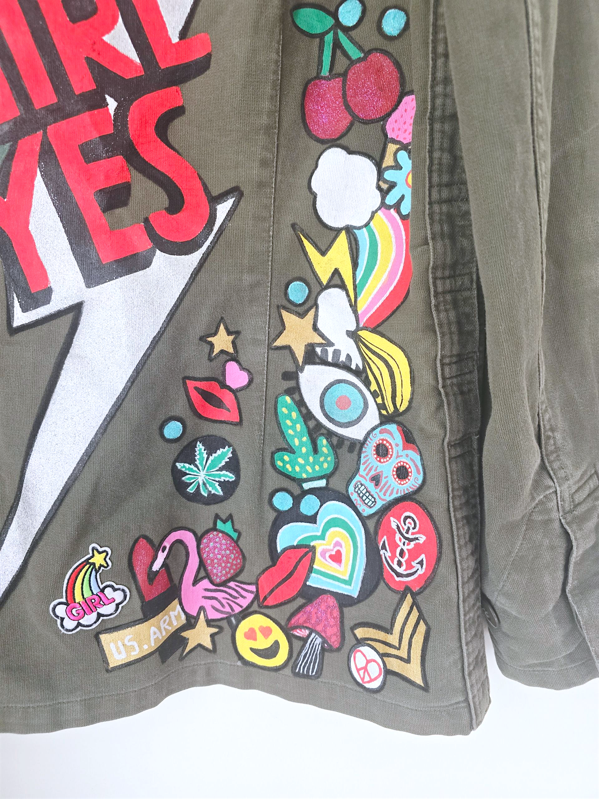 Saharienne créateur peinte à la main