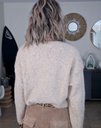 Pull beige à maille chaude