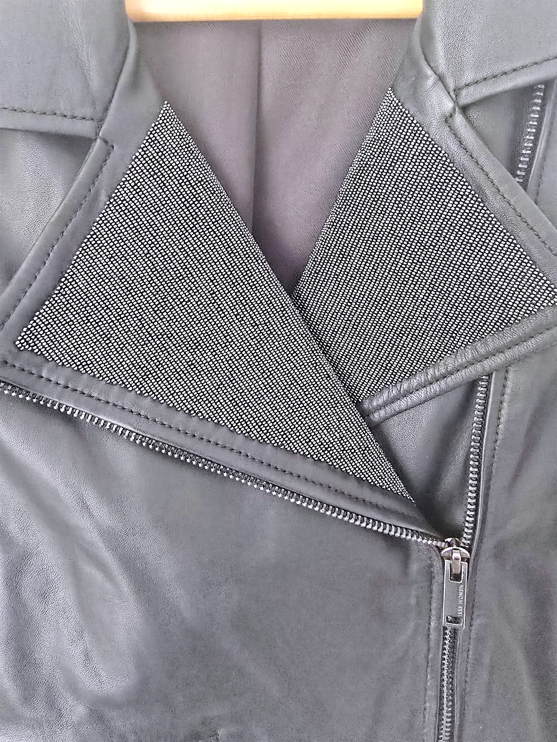 Perfecto noir en cuir