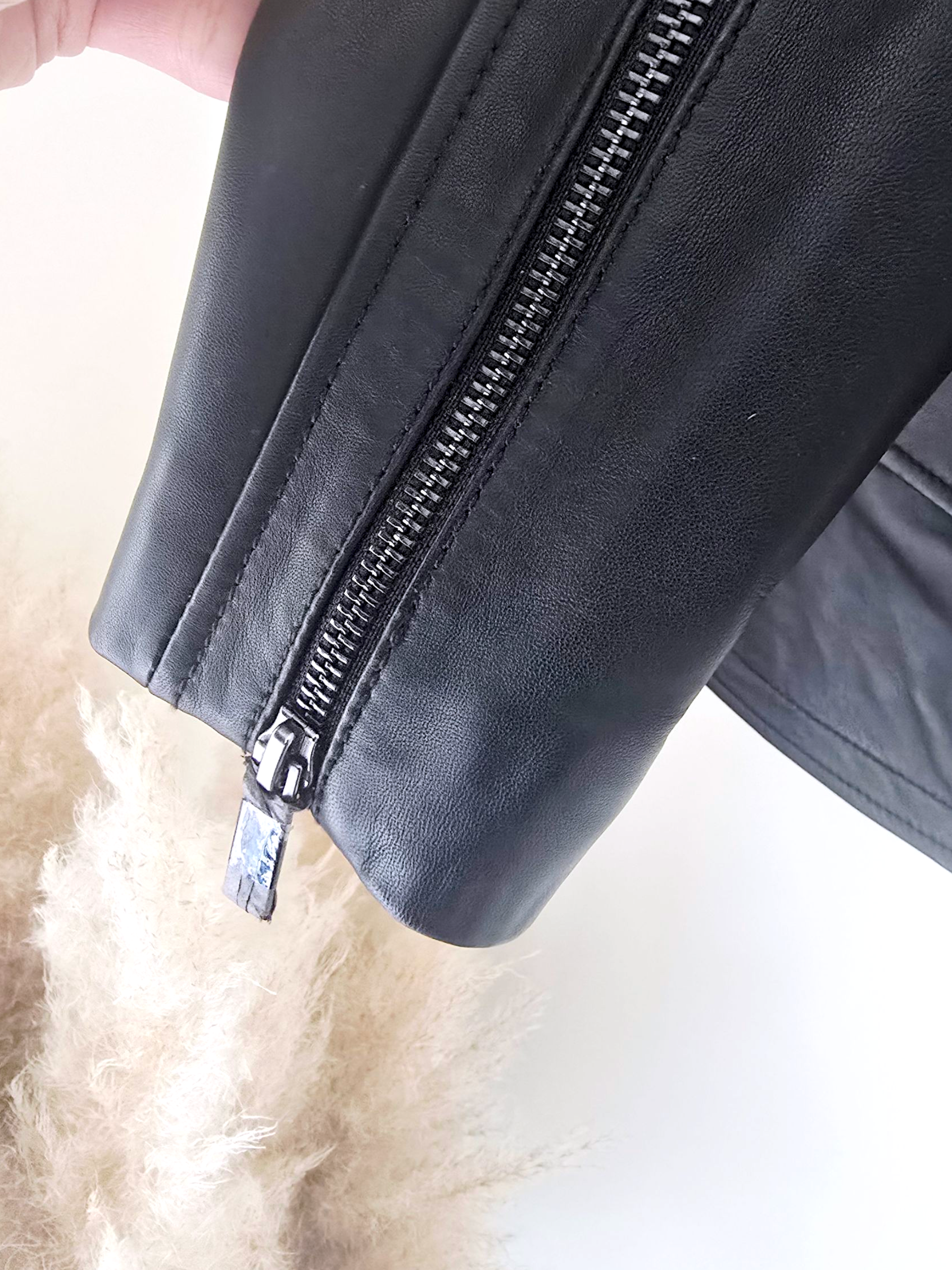 Perfecto noir en cuir