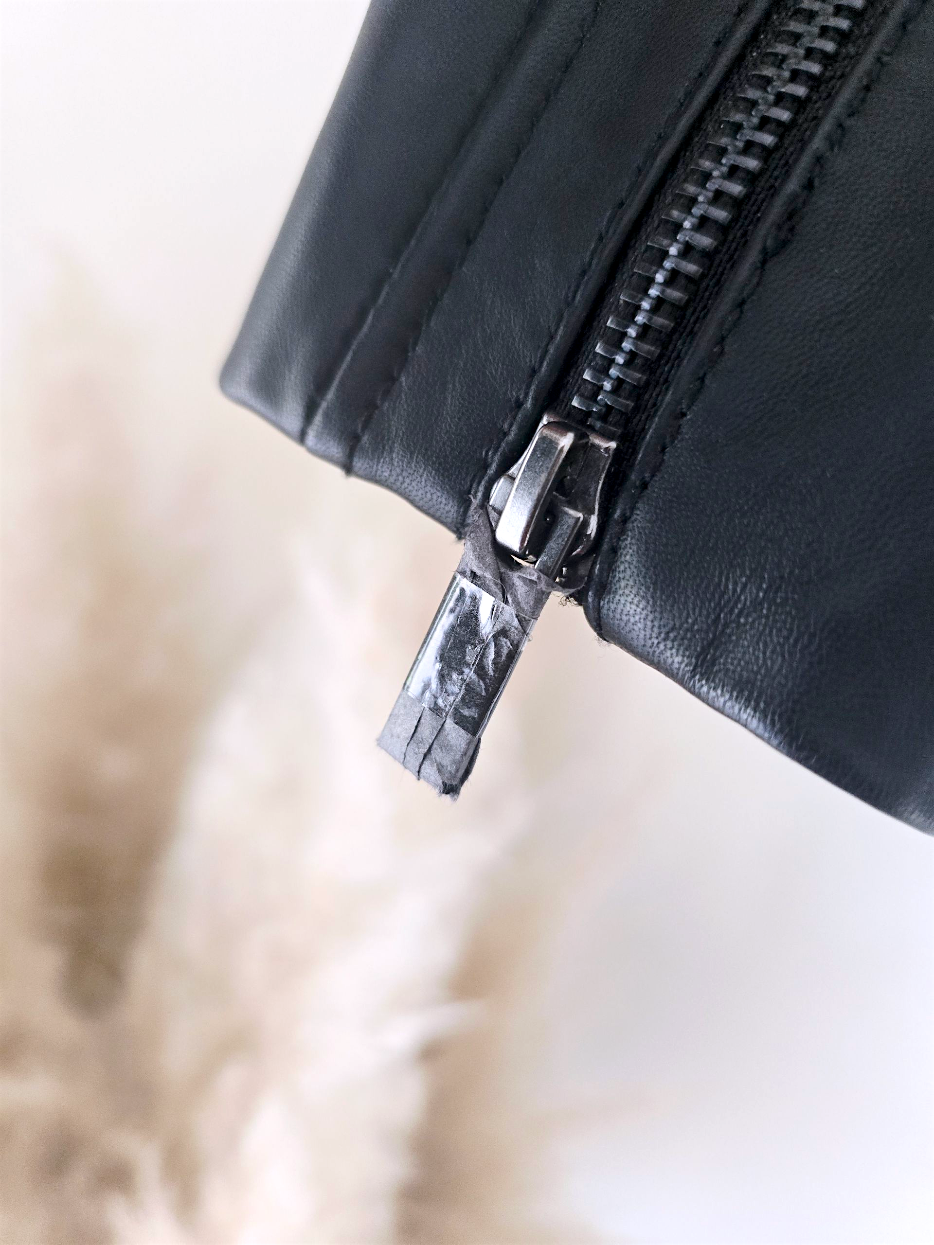 Perfecto noir en cuir