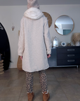 Manteau bouclette beige