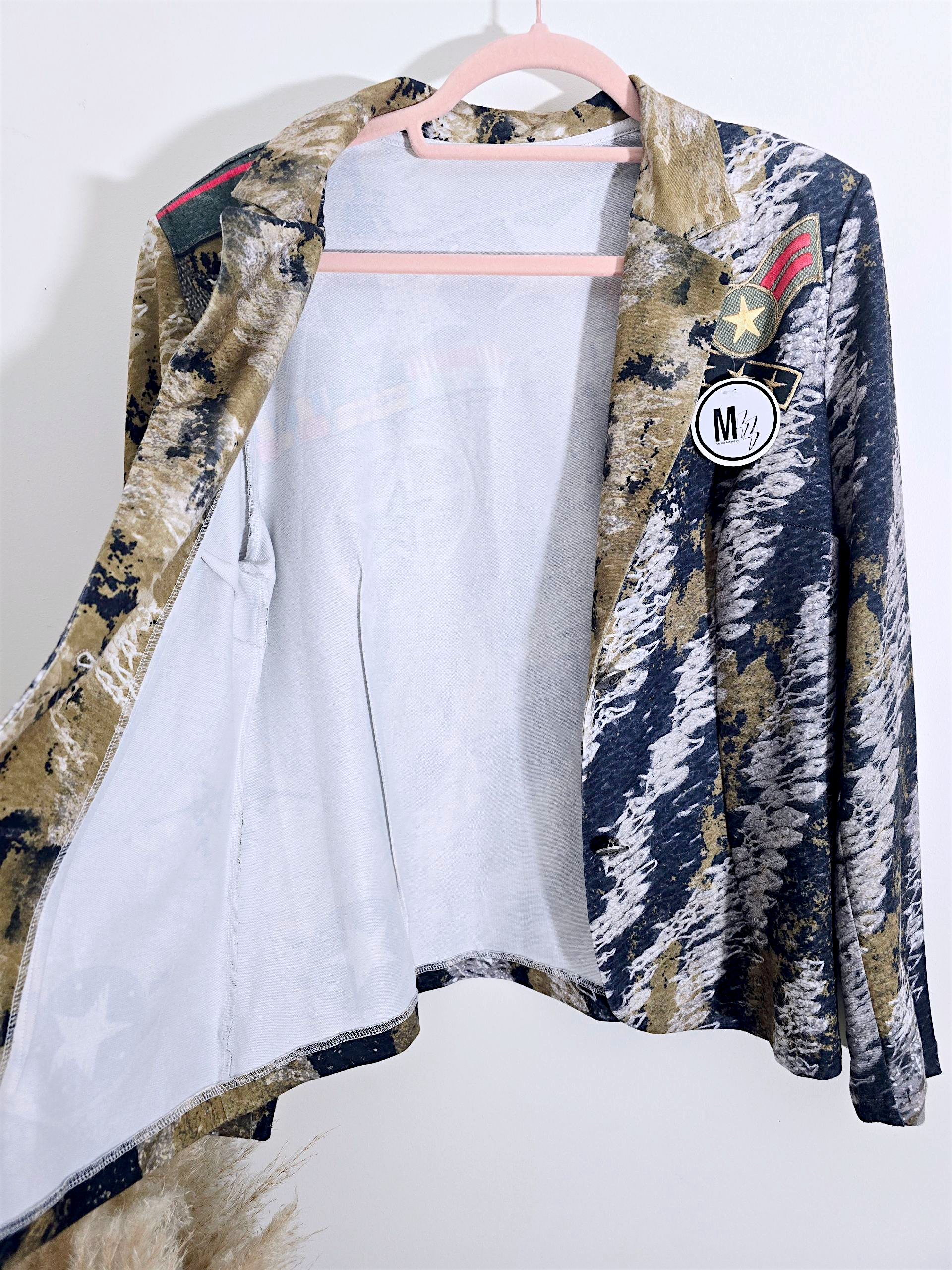 Veste cintrée militaire