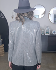 Veste grise à carreaux et sequins - 𝐌𝐚𝐫𝐢𝐧𝐚𝟒𝟒𝐟𝐚𝐦𝐢𝐥𝐲