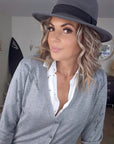 Cardigan gris éclair strass - 𝐌𝐚𝐫𝐢𝐧𝐚𝟒𝟒𝐟𝐚𝐦𝐢𝐥𝐲