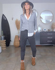 Cardigan gris éclair strass - 𝐌𝐚𝐫𝐢𝐧𝐚𝟒𝟒𝐟𝐚𝐦𝐢𝐥𝐲