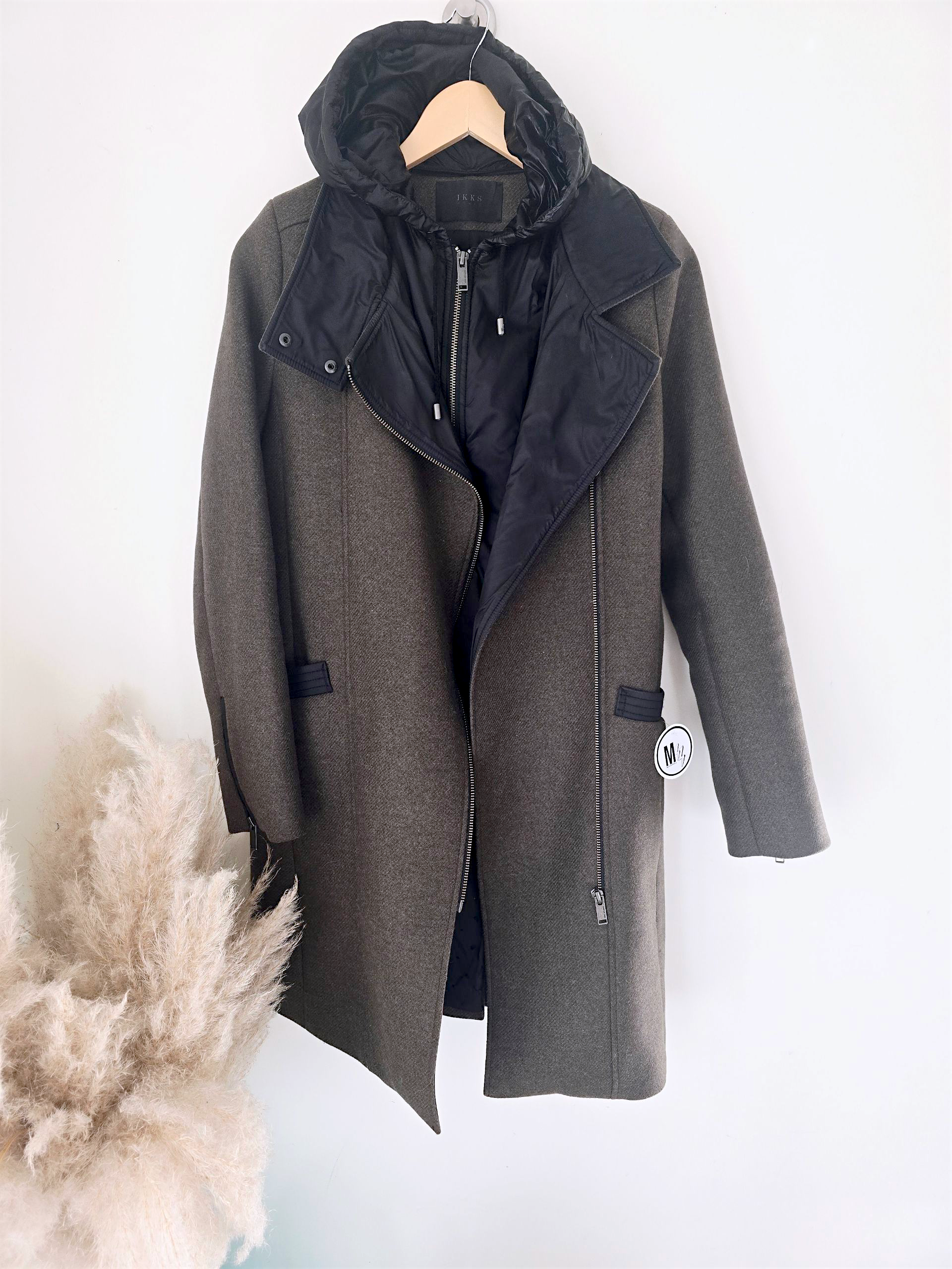 Manteau kaki en laine