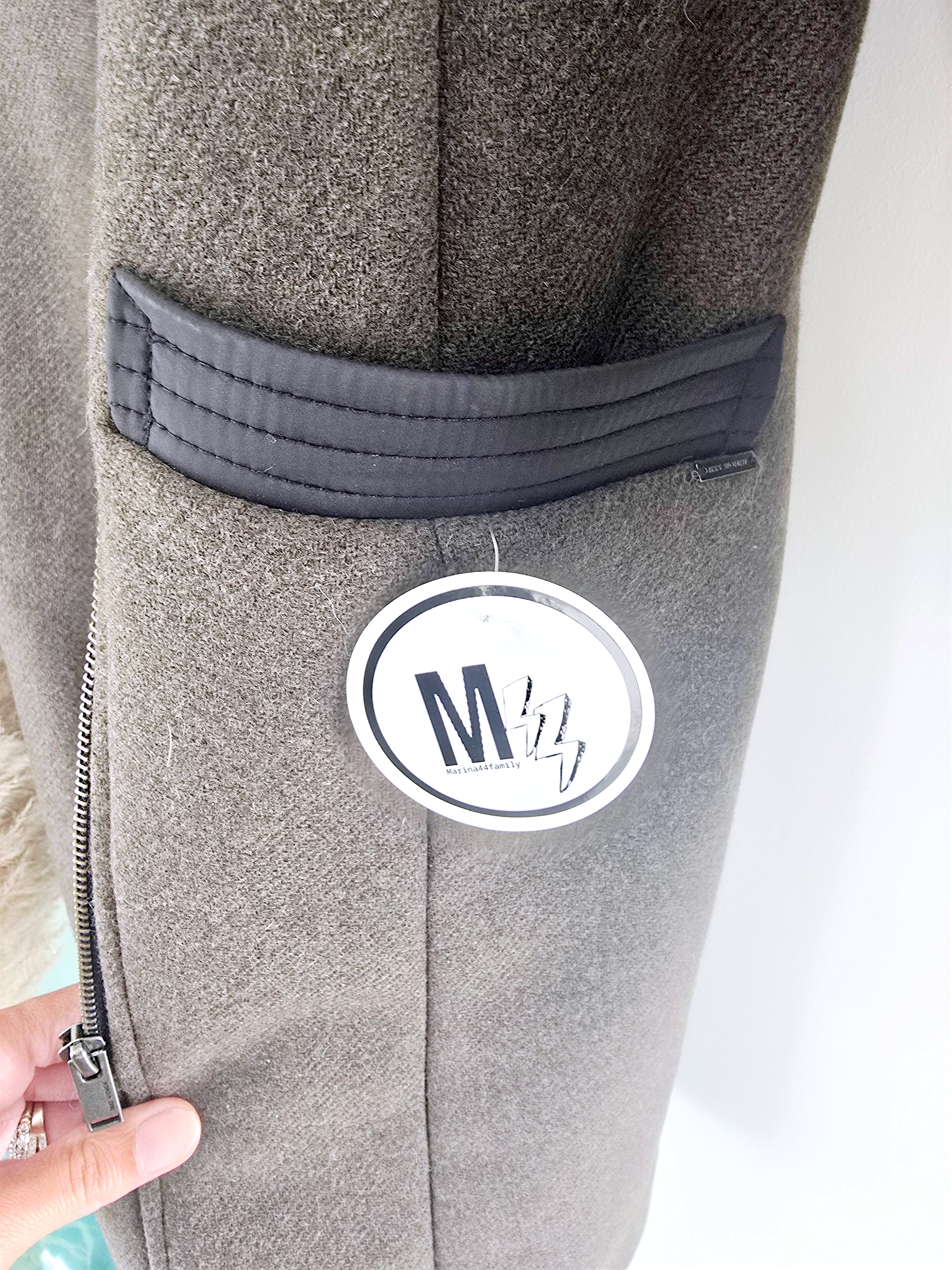 Manteau kaki en laine