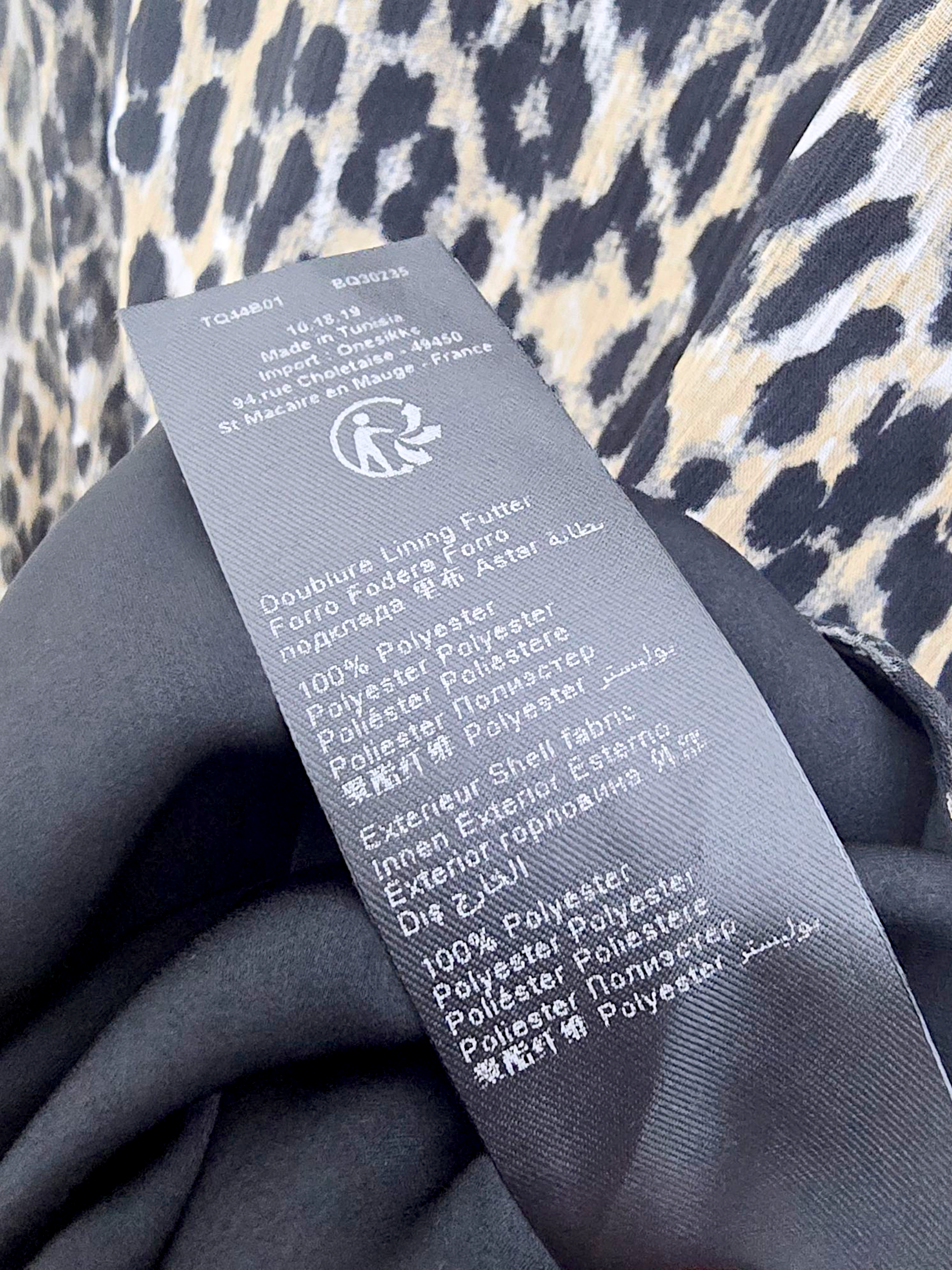 Robe portefeuille léopard