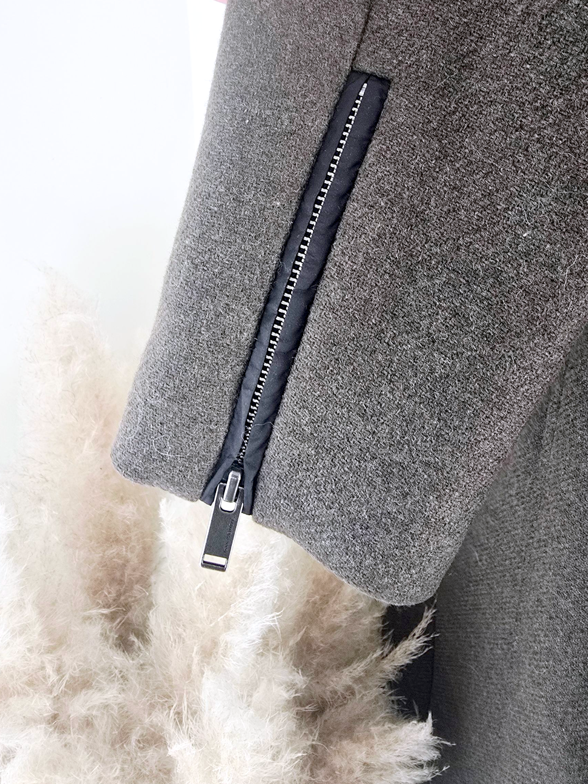 Manteau kaki en laine