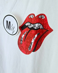 T-shirt blanc Rolling Stone