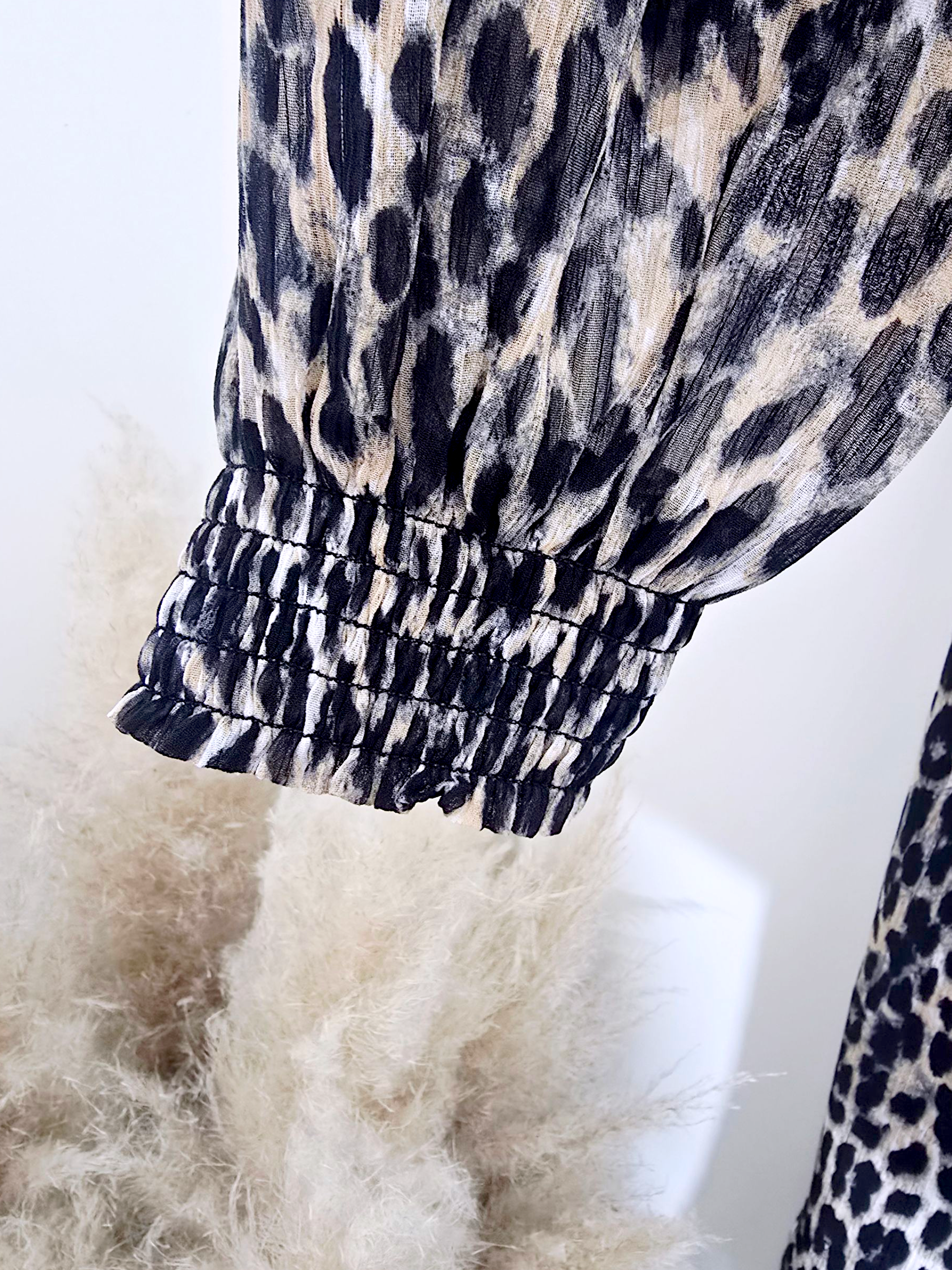 Robe portefeuille léopard