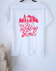 T-shirt blanc Rolling Stone
