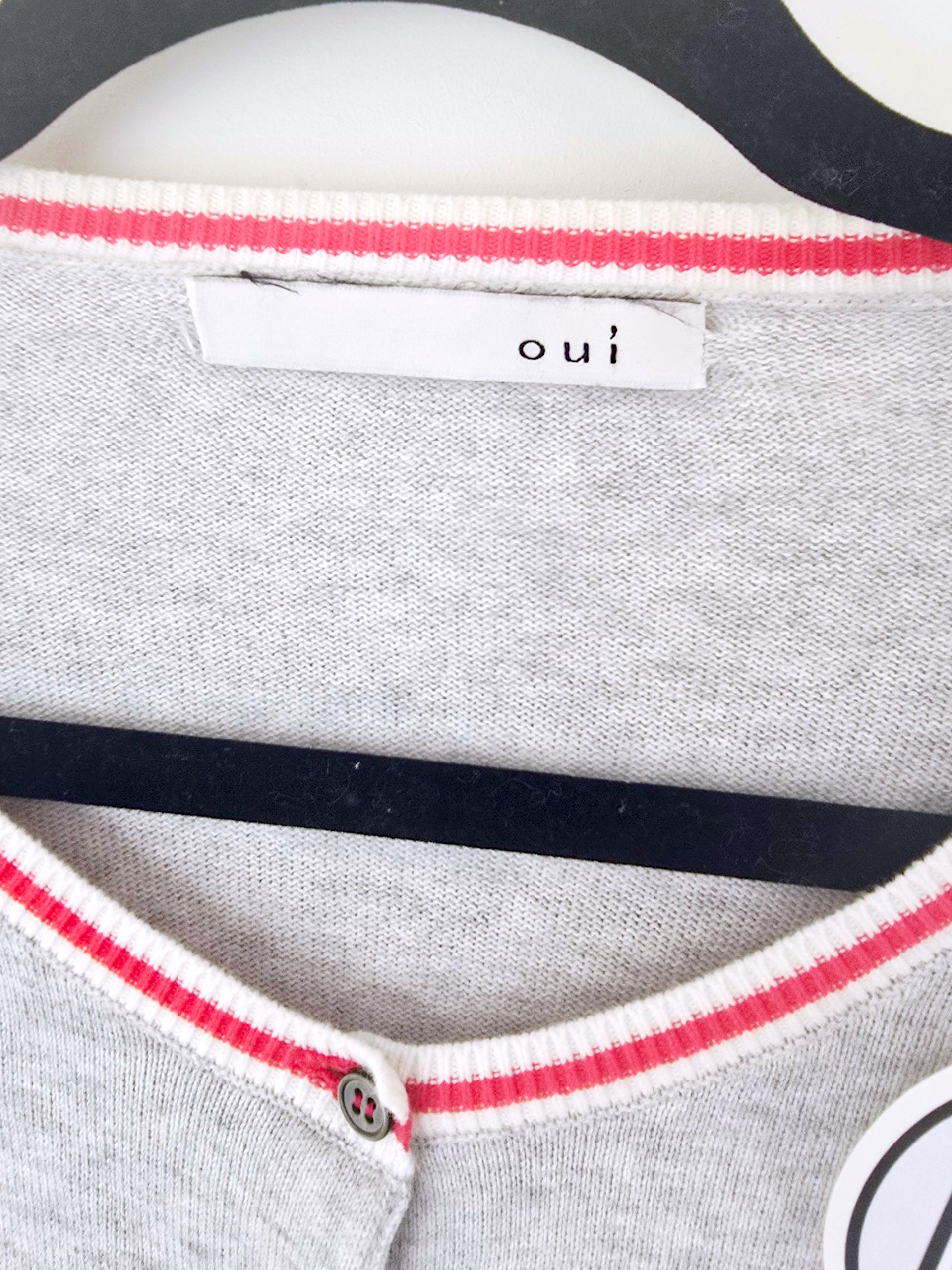 Cardigan Love gris clair