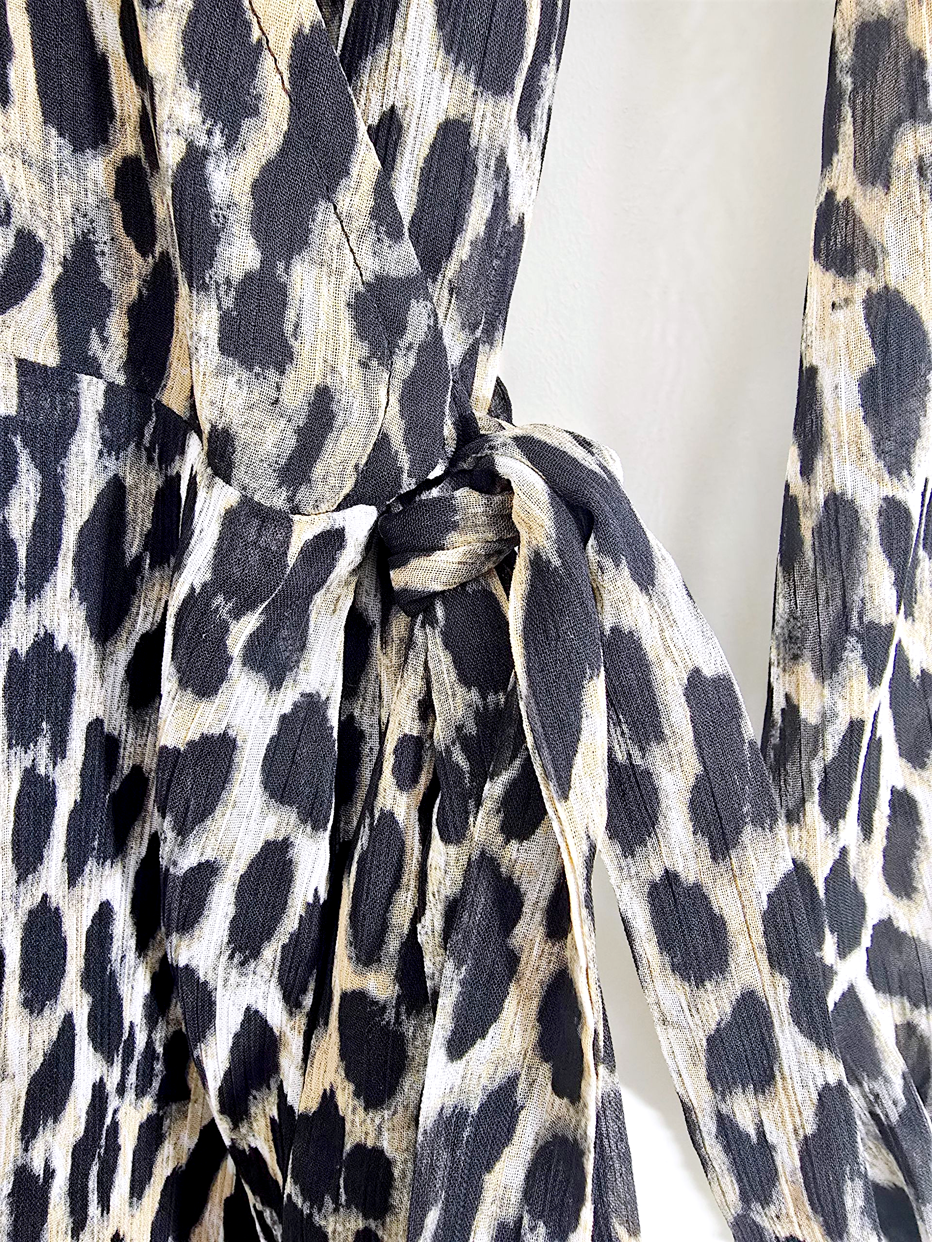 Robe portefeuille léopard